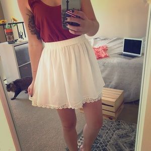 White skirt